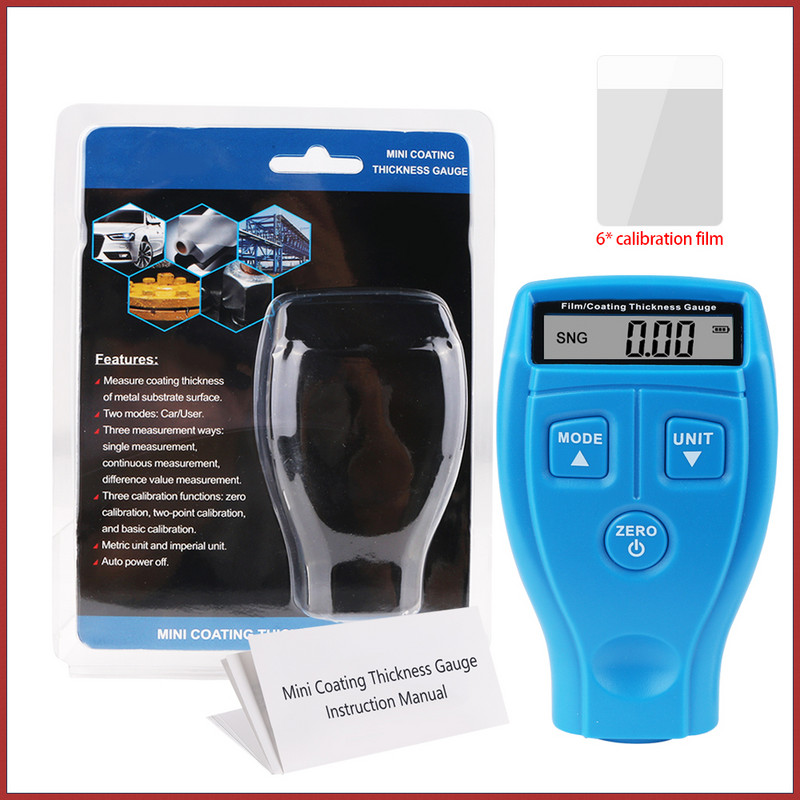 RZ automašīnu krāsas biezuma mērītājs gm200a automašīnu krāsas biezuma mērītājs automašīnām pārklājuma mērītājs automašīnu krāsas izgatavošanas testeris 1,8 mm