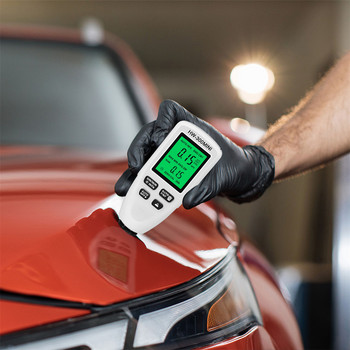 HW-300Pro Уред за измерване на дебелината на покритието на автомобилната боя Измервател на дебелината на металното покритие на автомобилната боя 0-2000um