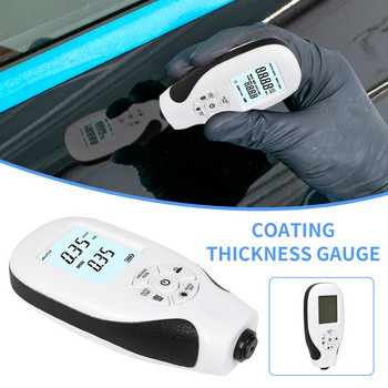 Δοκιμαστής πάχους επίστρωσης αυτοκινήτου Πάχος φιλμ βαφής αυτοκινήτου 0-2000UM Εργαλεία μέτρησης Auto MFE/NFE Φύλλο βαθμονόμησης για αυτοκίνητα ζεστό