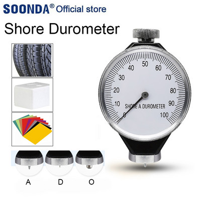 Тестер за твърдост по Shore Durometer за измерване на твърдостта на гумени гуми OD A-type 0-100 HA за пластмасова кожа Multi-смола