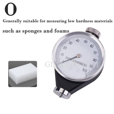Profesionalus Shore A tipo kietumo gumos testeris padangos padangos matuoklis Durometras A/O/D matavimo įrankis aukštos kokybės