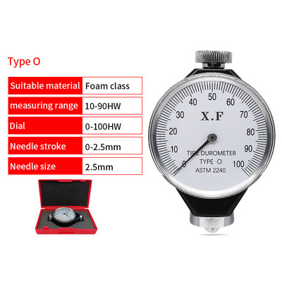3-in-1 Shore Durometras Shore kietumo matuoklis Sintetinis minkštas kaučiukas poliesteris Oda spausdinimo plokštės pluoštas plastiko kietumo įrankiai