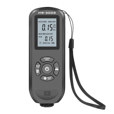 HW-300S skaitmeninis LCD plėvelės storio matuoklis Automobilio dažų storio testeris Dangos storio matuoklis 0-2000um rankinis dažymo įrankis