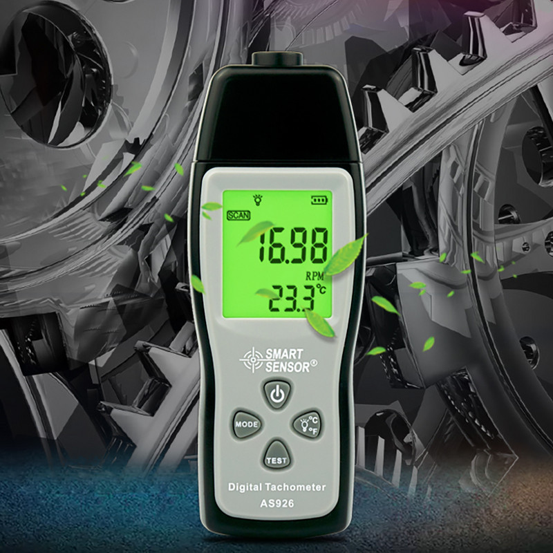 Digitalni beskontaktni tahometar Tahometar laserska fotografija RPM Mjerač brzine vrtnje Brzinomjer Fotoelektrični tahometar Tester Motori