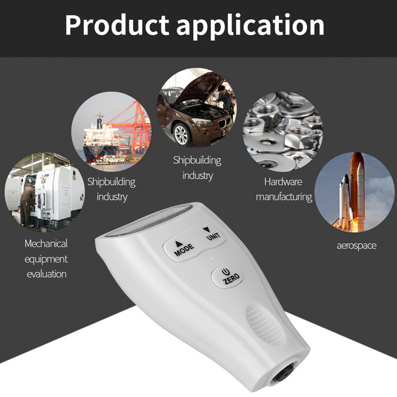 Dangos storio matuoklis Automobilių dažų Dangos storio testeris Automobilių bandymo įrankis Dažų storis rusiškas vadovas GM200A