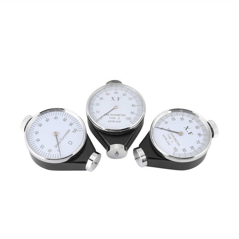Shore tipas A/O/D Guminė padanga Durometras Kietumo matuoklis 0-100 HA kietumo matavimo įrankiai Durometro matuoklis