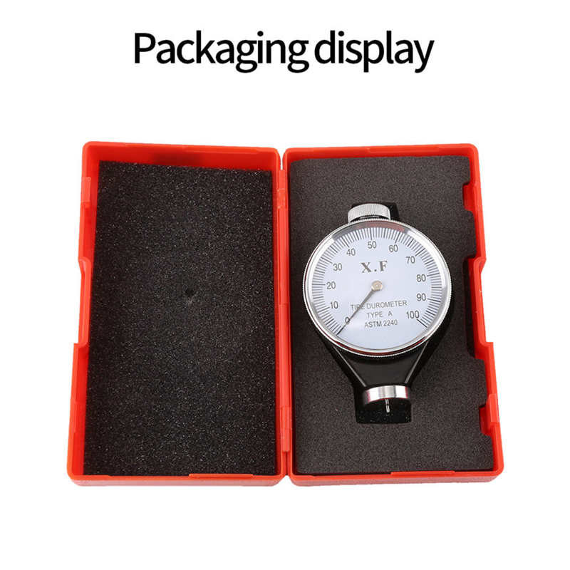 Shore tipas A/O/D Guminė padanga Durometras Kietumo matuoklis 0-100 HA kietumo matavimo įrankiai Durometro matuoklis