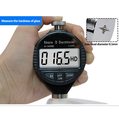 Hardness Tester LCD Display Meter Shore 0-100 A/C/D Digital Shore Durometer Sclerometer Rubber Hardness Tester Meter Paragraph