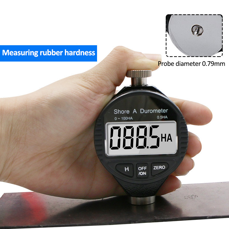 Kietumo matuoklis LCD ekranas Shore 0-100 A/C/D skaitmeninis Shore Durometras Sklerometras Gumos kietumo matuoklis Pastraipa