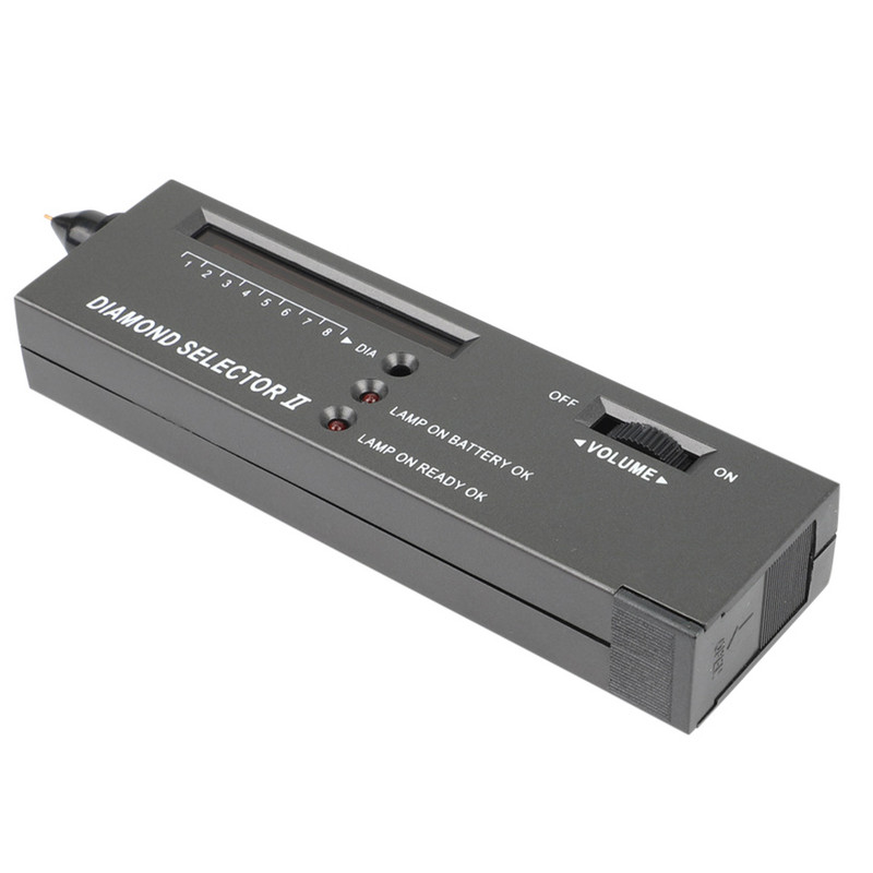 Profesionāls augstas precizitātes dimanta testeris 2/3 dārgakmeņu dārgakmeņu atlasītāja rotaslietu vērošanas rīka LED dimanta indikatora testa pildspalva