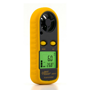 Ψηφιακός μετρητής ταχύτητας ανέμου Ανεμόμετρο 0-30m/s Δοκιμαστής θερμοκρασίας αέρα Ανεμόμετρο με οθόνη οπίσθιου φωτισμού LCD Φορητά εργαλεία