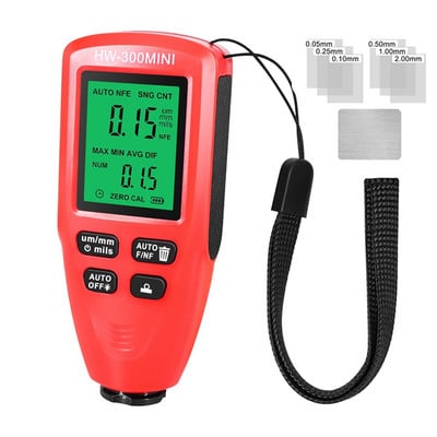 HW300MINI digitaalse paksusmõõturi tester auto auto värvi mõõteriista värvikihi mõõtmise seadme tööriist
