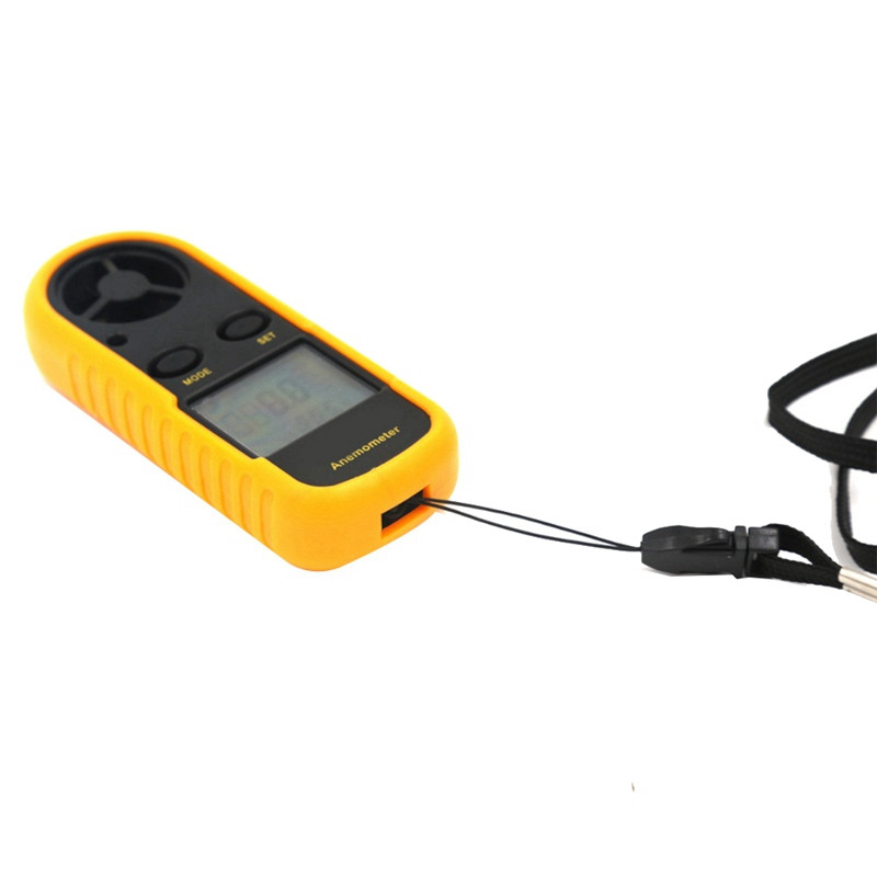 2 viename rankinis anemometras, matuojantis oro kondicionavimo lauko vėjo greitį, temperatūros tūrio matuoklį