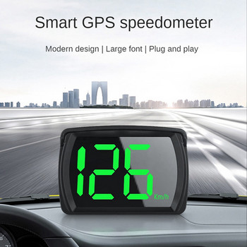 HUD GPS Ταχύμετρο Ψηφιακό Ταχύμετρο Καλώδιο USB Εγκατάσταση Ακριβείς ενημερώσεις MPH Μαύρο Για αυτοκίνητα Φορτηγά