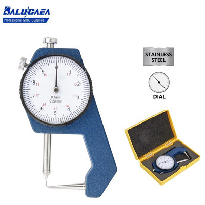 Instrument de măsurare a grosimii cu cadran 0-20 mm Tester pentru instrumente de măsurare a lățimii hârtiei din piele