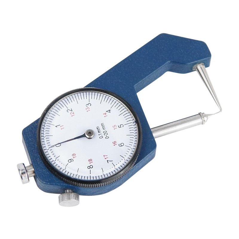 Ciferblato storio matuoklis 0–20 mm storio matuoklis, skirtas odiniam popieriui pločio matavimo prietaisų įrankiams