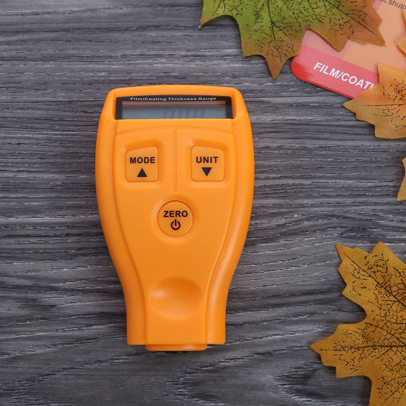 GM200 dangos storio matuoklis 0-1,80 mm / 0-71,0 mil automobilių dažų plėvelės storio testeris dažų įrankių storiui matuoti