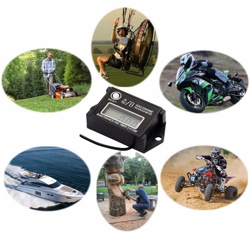 LCD skaitmeninis tachometras, vejapjovės generatorius, benzininio variklio greičio laikmatis, variklio tachometras, skirtas motociklo automobiliniam laivui RL-HMO26A