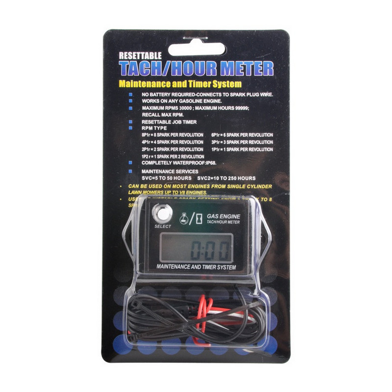 LCD skaitmeninis tachometras, vejapjovės generatorius, benzininio variklio greičio laikmatis, variklio tachometras, skirtas motociklo automobiliniam laivui RL-HMO26A