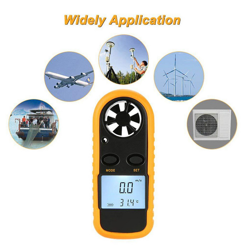 Skaitmeninis anemometras Vėjo greičio matuoklis Vėjo matuoklis