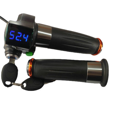 MĖLYNAS RAIDĖS ekranas DROSELĖS DALIS + Užraktas + Kruizinis Daugiafunkcis vairo įtampos ekranas Ličio baterijos GRIP