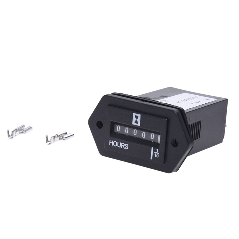 2X AC100-250V elektromechaninis valandų skaitiklis