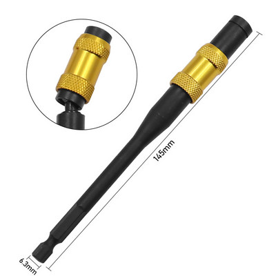 1/4 "kuuskant magnetrõngaga kruvikeeraja otsad puurida käsitööriistad puuriotsa pikendusvarras kiirvahetushoidja ajami juhik kruvi puuri otsik