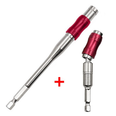 1/4 "kuuskant magnetrõngaga kruvikeeraja otsad puurida käsitööriistad puuriotsa pikendusvarras kiirvahetushoidja ajami juhik kruvi puuri otsik