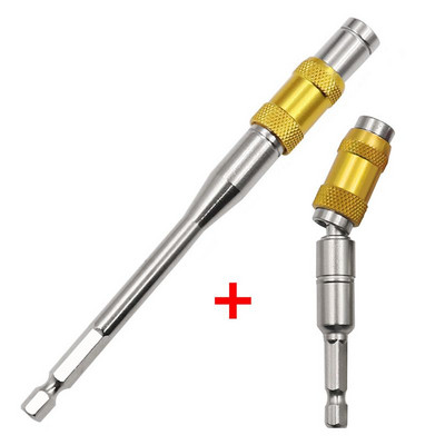 1/4 "kuuskant magnetrõngaga kruvikeeraja otsad puurida käsitööriistad puuriotsa pikendusvarras kiirvahetushoidja ajami juhik kruvi puuri otsik