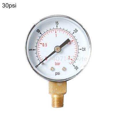 Manometar 52 mm 1/4" BSPT okomiti 15,30,60,100,150,300 PSI i donji nosač šipke