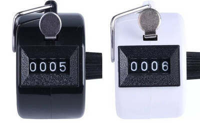 Ručni 4 digitalni brojač Mehanički ručni dlanovnik Brojač brojeva Raznovrstan Brojač brojača u 8 boja Brojač brojeva