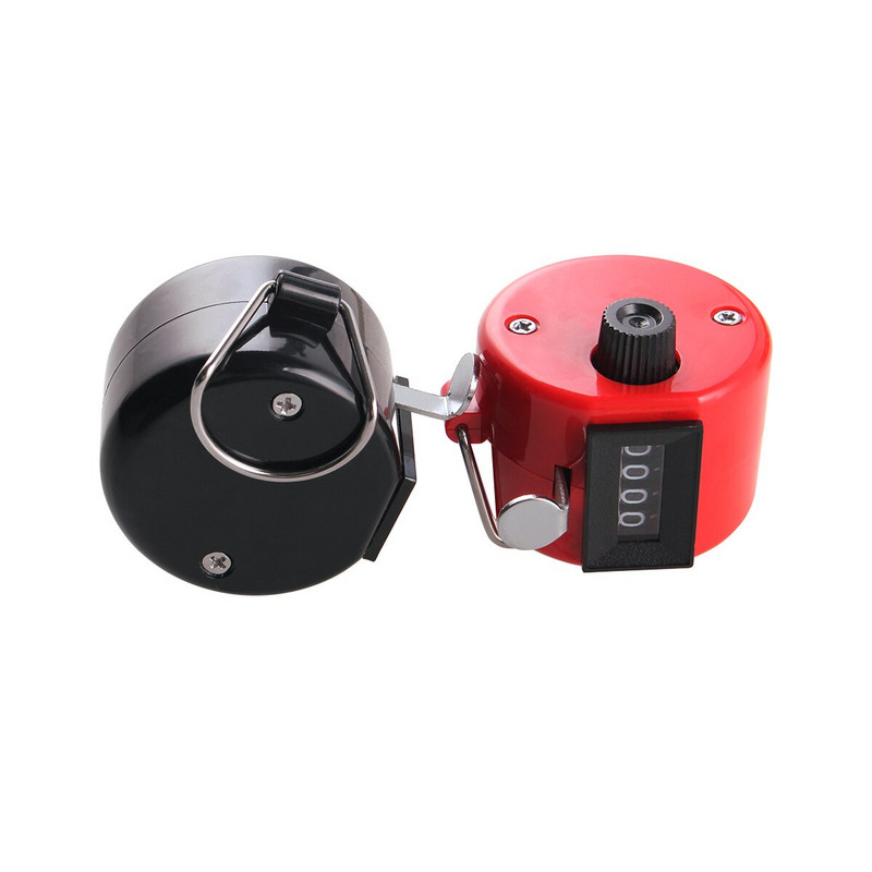 Ručni 4 digitalni brojač Mehanički ručni dlanovnik Brojač brojeva Raznovrstan Brojač brojača u 8 boja Brojač brojeva