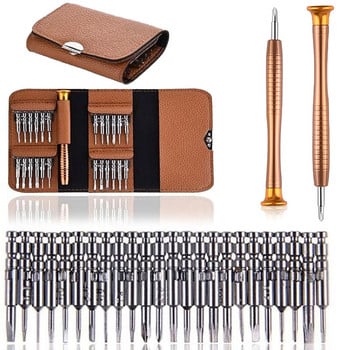 25 σε 1 Mini Precision Screwdriver Magnetic Set Electronic Torx Screwdriver Opening Tools Tools for iPhone Camera Watch PC