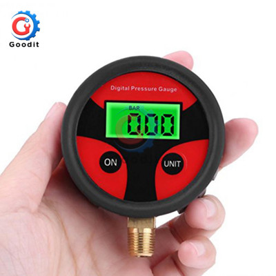 Visoko precizni 0-200PSI digitalni mjerač tlaka u gumama LCD manometar s LED svjetlom za automobile, kamione i motocikle
