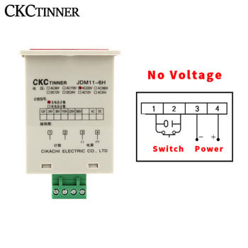 Цифров брояч JDM11-6H Дисплей Електронен промишлен брояч DC 12V 24V 36V AC 110V 220V 380V Превключвател за близост сензор броене