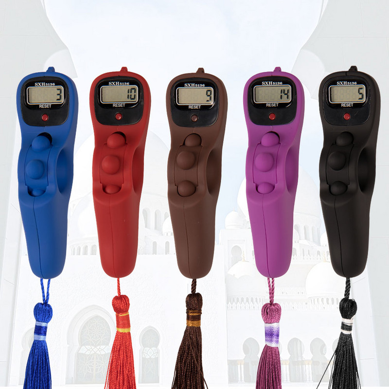 Jauns Electronics Tasbeeh digitālais skaitītājs ar viegli atiestatāmu LED SXH5136 oriģinālo digitālo rožukroni