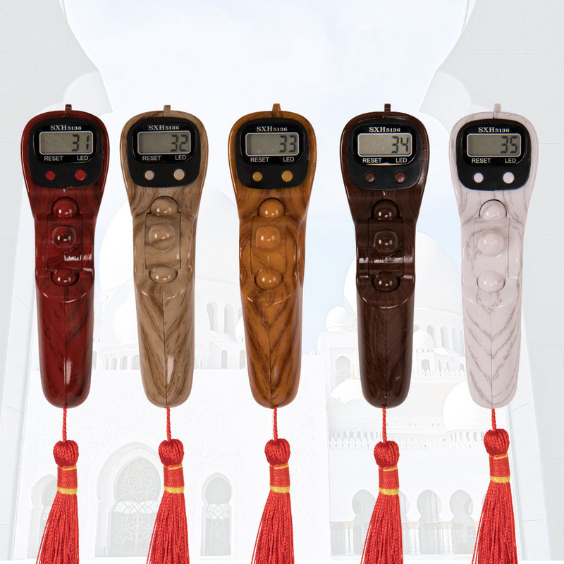 Jauns Electronics Tasbeeh digitālais skaitītājs ar viegli atiestatāmu LED SXH5136 oriģinālo digitālo rožukroni