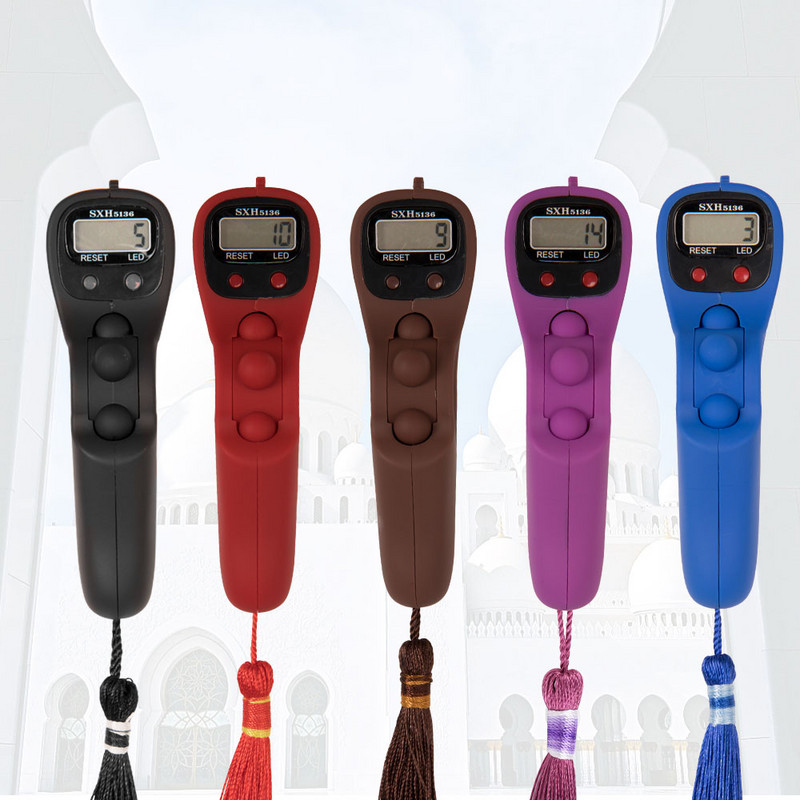 Jauns Electronics Tasbeeh digitālais skaitītājs ar viegli atiestatāmu LED SXH5136 oriģinālo digitālo rožukroni