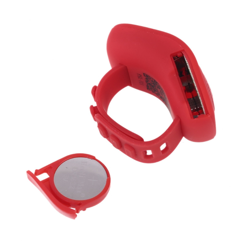 6 digitaalset sõrmeloendurit 8 kanalit LED-taustavalgustusega palvelaulmise aja jaoks Silikoonrõngas elektrooniline käeloendur