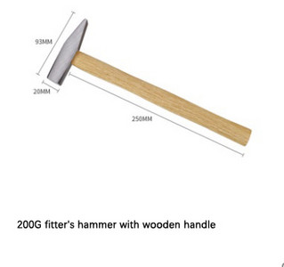 Mini medinės rankenos plaktukas Įrankiai Medinė rankena montuotojas plaktukas antisnapis plaktukas plokščia galva plaktukas lakštinio metalo plaktukas buitinis mažas