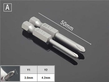 Σετ κατσαβιδιών S2 Steel 1/4 Hex Magnetic Handle Bits κατσαβιδιού Επισκευή DIY Εργαλεία χειρός U Shaped/Pocycle/Y-Type/Star/Triangle