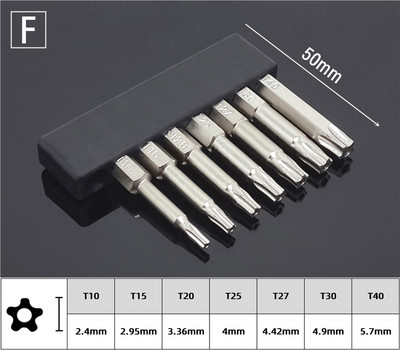 Kruvikeerajate komplekt S2 terasest 1/4 kuuskantmagnetilise käepidemega kruvikeeraja otsikute remont DIY käsitööriistad U-kujuline/jalgratas/Y-tüüp/täht/kolmnurk