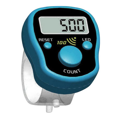 Mini contor de rânduri de degete LCD, contor digital electronic, marcator de cusături și cronometru de numărare a degetelor, contor de fotbal, golf