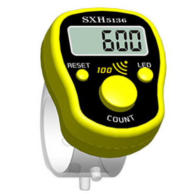 Mini contor de rânduri de degete LCD, contor digital electronic, marcator de cusături și cronometru de numărare a degetelor, contor de fotbal, golf