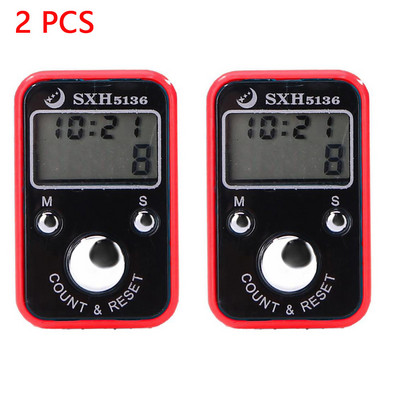 Mini contor de rânduri de degete LCD, contor digital electronic, marcator de cusături și cronometru de numărare a degetelor, contor de fotbal, golf