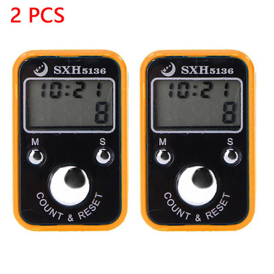 Mini contor de rânduri de degete LCD, contor digital electronic, marcator de cusături și cronometru de numărare a degetelor, contor de fotbal, golf