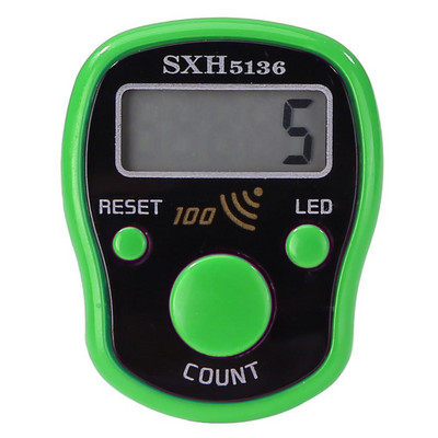 Mini contor de rânduri de degete LCD, contor digital electronic, marcator de cusături și cronometru de numărare a degetelor, contor de fotbal, golf