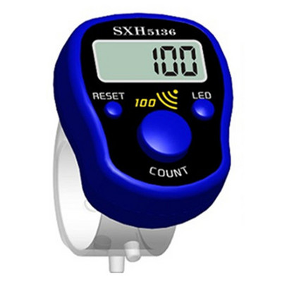 Mini contor de rânduri de degete LCD, contor digital electronic, marcator de cusături și cronometru de numărare a degetelor, contor de fotbal, golf