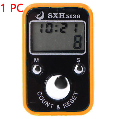 Mini contor de rânduri de degete LCD, contor digital electronic, marcator de cusături și cronometru de numărare a degetelor, contor de fotbal, golf