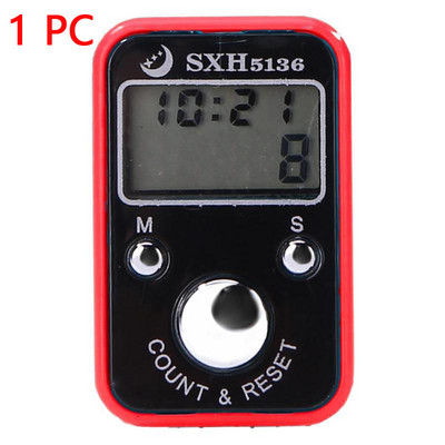 Mini contor de rânduri de degete LCD, contor digital electronic, marcator de cusături și cronometru de numărare a degetelor, contor de fotbal, golf